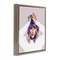 Stupell Industries Rainbow Haired Taylor Framed Floater Canvas Wall Art Design by Birch&Ink
